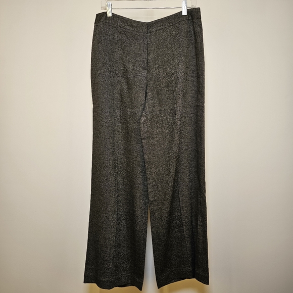 Anne Klein grey business office formal wide winter pants size 10 US - Picture 2 of 8